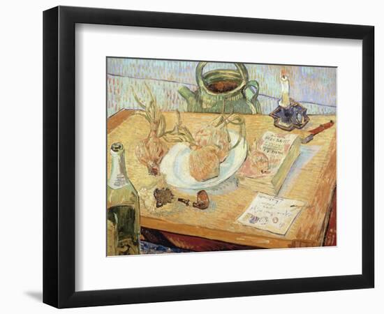 Still Life with Onions, 1889-Vincent van Gogh-Framed Giclee Print