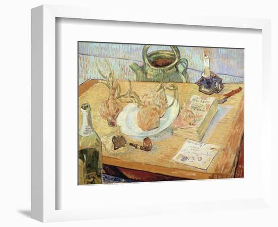 Still Life with Onions, 1889-Vincent van Gogh-Framed Giclee Print