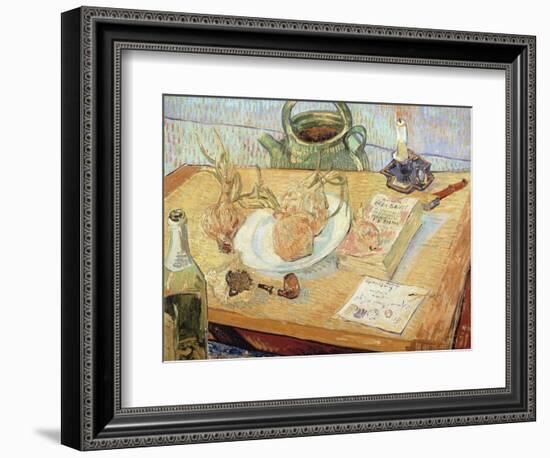 Still Life with Onions, 1889-Vincent van Gogh-Framed Giclee Print