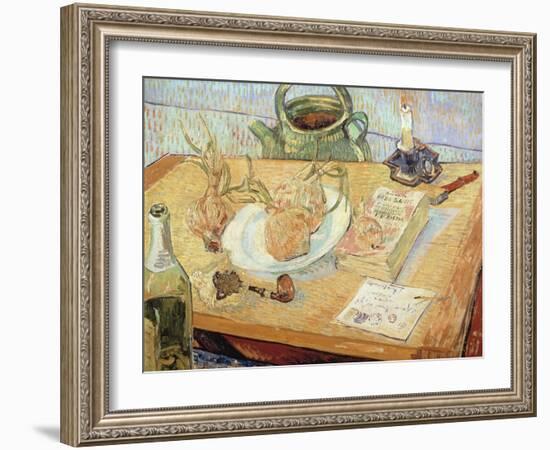 Still Life with Onions, 1889-Vincent van Gogh-Framed Giclee Print