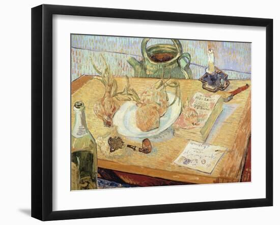 Still Life with Onions, 1889-Vincent van Gogh-Framed Giclee Print