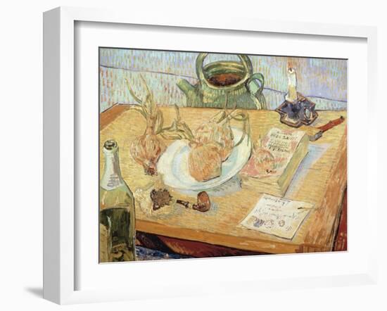 Still Life with Onions, 1889-Vincent van Gogh-Framed Giclee Print