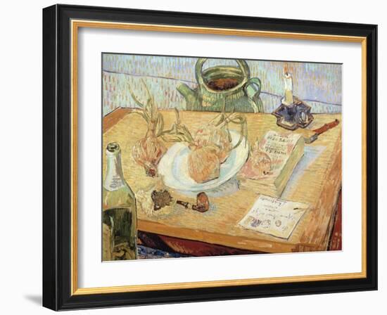 Still Life with Onions, 1889-Vincent van Gogh-Framed Giclee Print