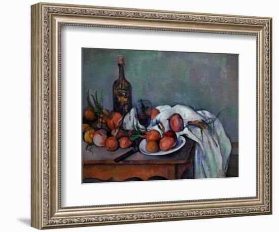 Still Life with Onions, 1895-Paul Cézanne-Framed Giclee Print