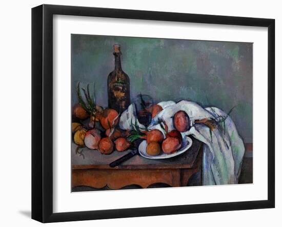 Still Life with Onions, 1895-Paul Cézanne-Framed Giclee Print
