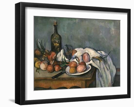 Still-Life with Onions, c.1895-Paul Cézanne-Framed Giclee Print