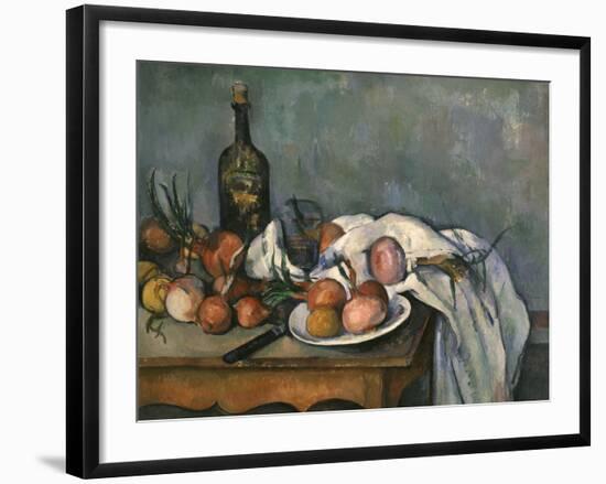 Still-Life with Onions, c.1895-Paul Cézanne-Framed Giclee Print