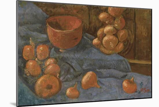 Still Life with Onions, C.1896 (Oil on Canvas)-Paul Serusier-Mounted Giclee Print