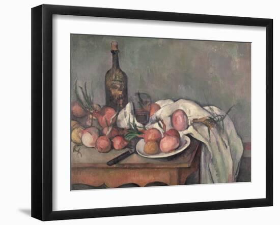 Still Life with Onions, circa 1895-Paul Cézanne-Framed Giclee Print