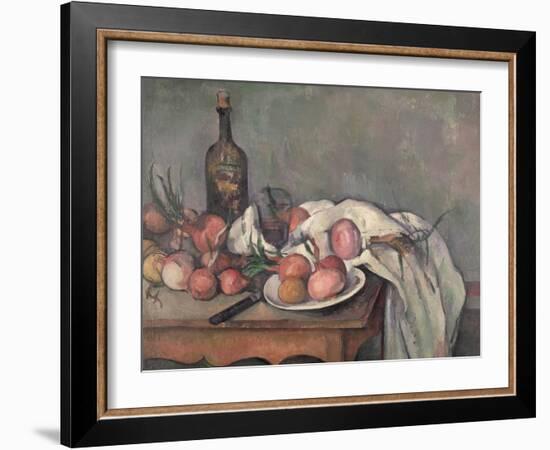 Still Life with Onions, circa 1895-Paul Cézanne-Framed Giclee Print