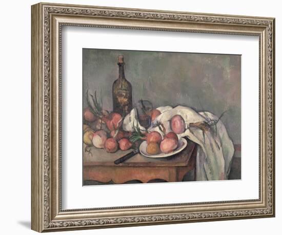 Still Life with Onions, circa 1895-Paul Cézanne-Framed Giclee Print