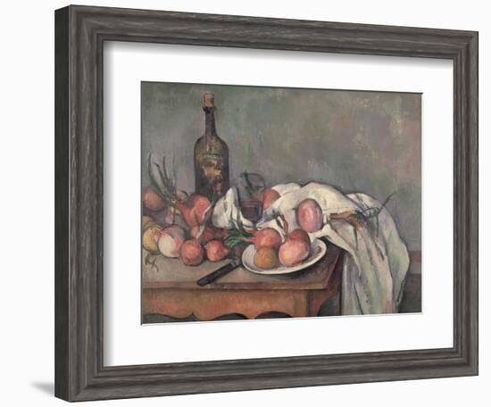 Still Life with Onions, circa 1895-Paul Cézanne-Framed Giclee Print