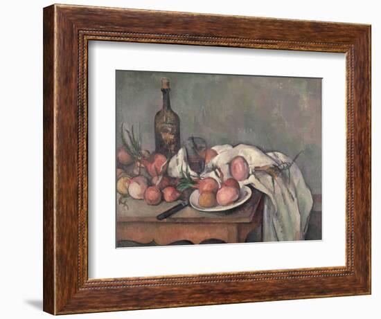 Still Life with Onions, circa 1895-Paul Cézanne-Framed Giclee Print