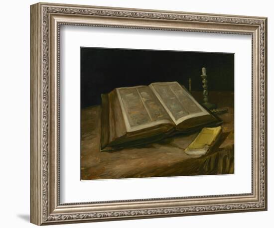 Still Life with Open Bible, 1885-Vincent van Gogh-Framed Giclee Print