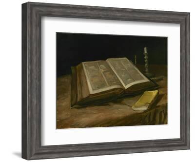 Vincent Van Gogh Still Life with Bible 1885 Vintage Print 