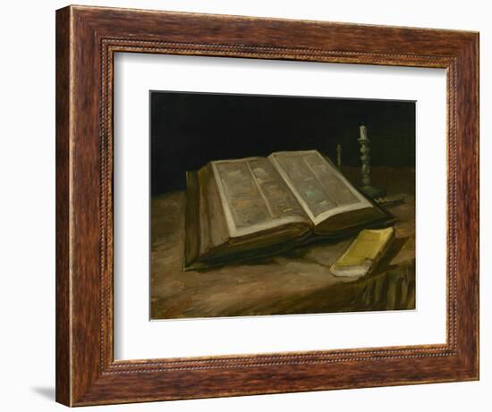 Still Life with Open Bible, 1885-Vincent van Gogh-Framed Giclee Print