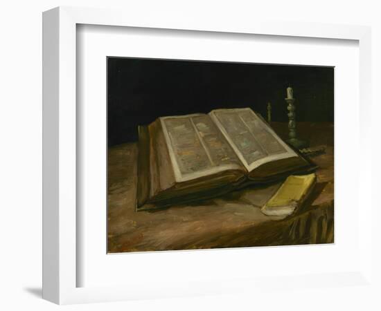 Still Life with Open Bible, 1885-Vincent van Gogh-Framed Giclee Print