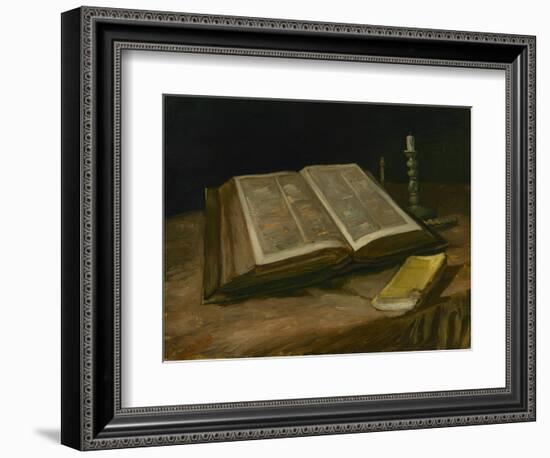 Still Life with Open Bible, 1885-Vincent van Gogh-Framed Giclee Print