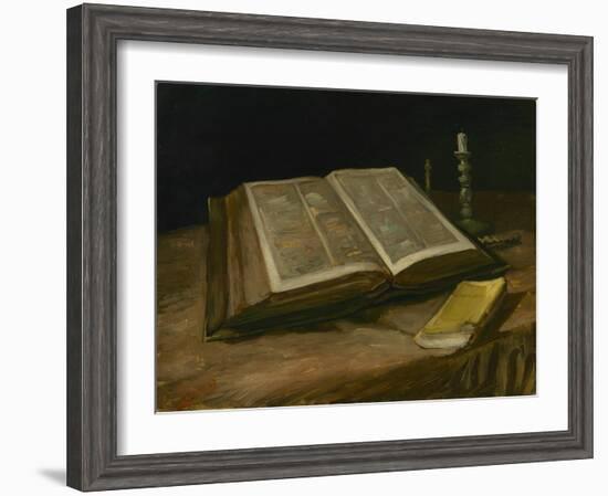 Still Life with Open Bible, 1885-Vincent van Gogh-Framed Giclee Print