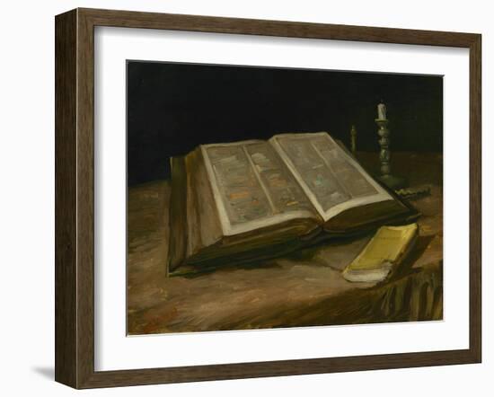 Still Life with Open Bible, 1885-Vincent van Gogh-Framed Giclee Print