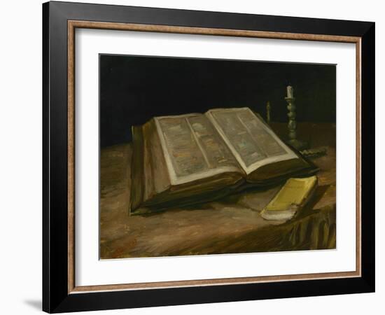 Still Life with Open Bible, 1885-Vincent van Gogh-Framed Giclee Print