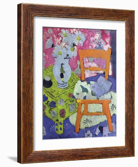 Still Life with Orange Chair-Anne Redpath-Framed Premium Giclee Print