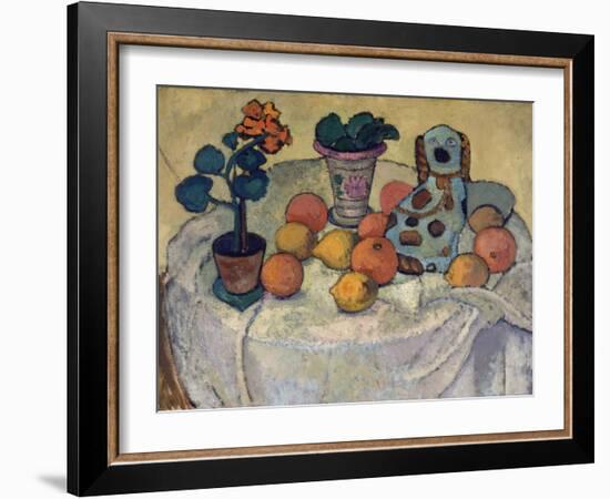 Still life with oranges and stoneware dog. 1907-Paula Modersohn-Becker-Framed Giclee Print