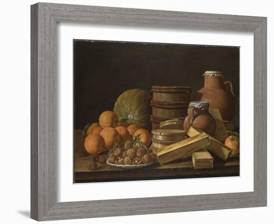 Still Life with Oranges and Walnuts, 1772-Luis Meléndez-Framed Giclee Print