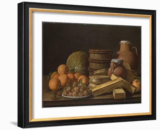 Still Life with Oranges and Walnuts, 1772-Luis Meléndez-Framed Giclee Print