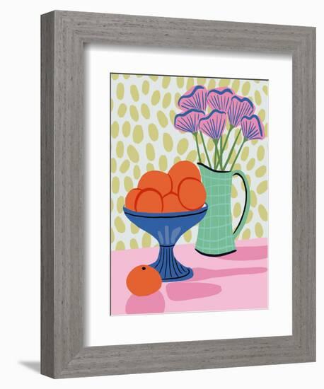 Still Life with Oranges-Tara Reed-Framed Art Print