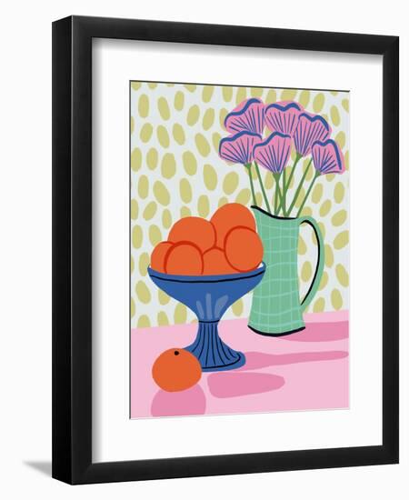 Still Life with Oranges-Tara Reed-Framed Art Print