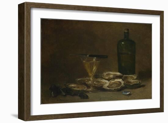 Still Life with Oysters, 1875-1877-Philippe Rousseau-Framed Giclee Print