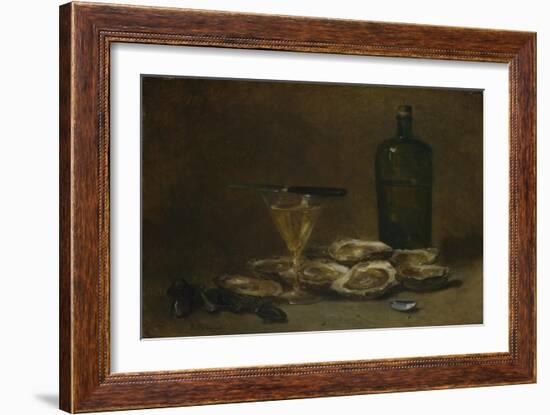 Still Life with Oysters, 1875-1877-Philippe Rousseau-Framed Giclee Print