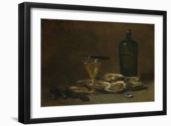 Still Life with Oysters, 1875-1877-Philippe Rousseau-Framed Giclee Print