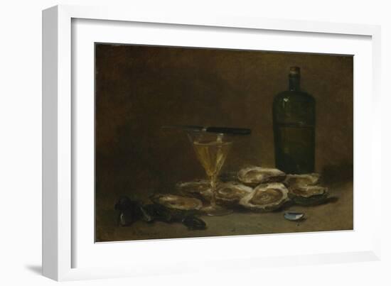 Still Life with Oysters, 1875-1877-Philippe Rousseau-Framed Giclee Print