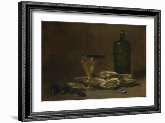 Still Life with Oysters, 1875-1877-Philippe Rousseau-Framed Giclee Print