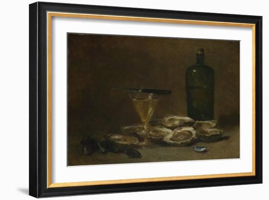 Still Life with Oysters, 1875-1877-Philippe Rousseau-Framed Giclee Print