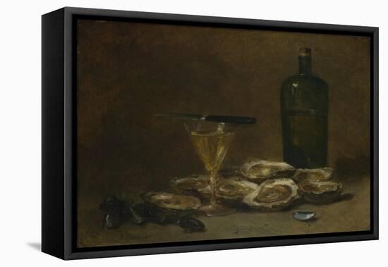 Still Life with Oysters, 1875-1877-Philippe Rousseau-Framed Premier Image Canvas