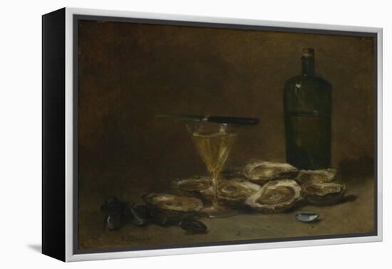 Still Life with Oysters, 1875-1877-Philippe Rousseau-Framed Premier Image Canvas