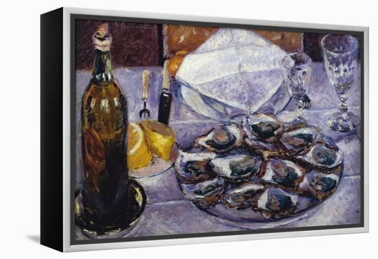 Still Life with Oysters, 1881-Gustave Caillebotte-Framed Premier Image Canvas