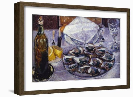 Still Life with Oysters, 1881-Gustave Caillebotte-Framed Giclee Print