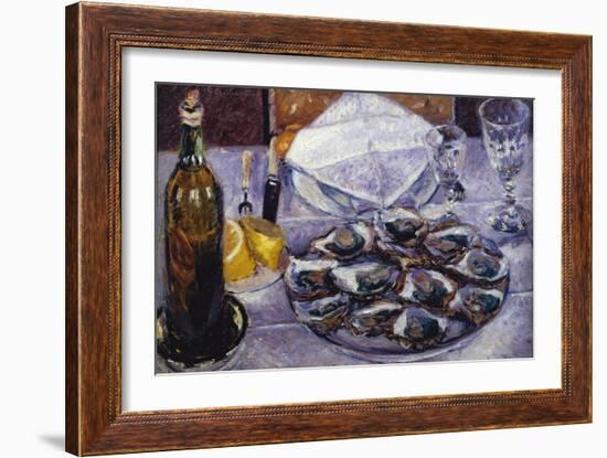 Still Life with Oysters, 1881-Gustave Caillebotte-Framed Giclee Print