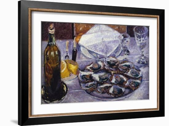 Still Life with Oysters, 1881-Gustave Caillebotte-Framed Giclee Print