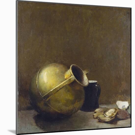 Still Life with Oysters and Brass Jug, 1892-Soren Emil Carlsen-Mounted Giclee Print