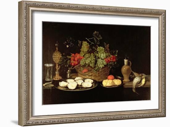 Still Life with Oysters-Frans Ykens-Framed Giclee Print