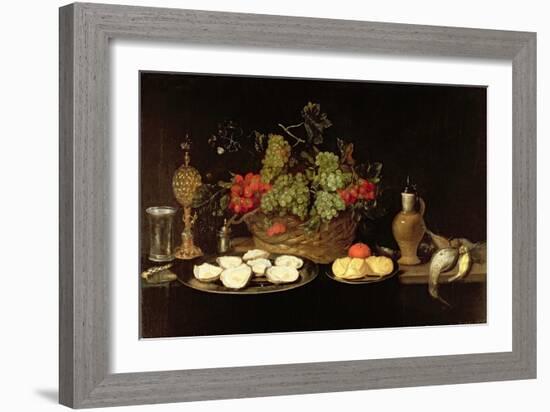 Still Life with Oysters-Frans Ykens-Framed Giclee Print