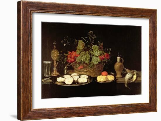Still Life with Oysters-Frans Ykens-Framed Giclee Print