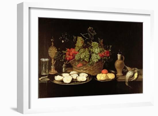 Still Life with Oysters-Frans Ykens-Framed Giclee Print