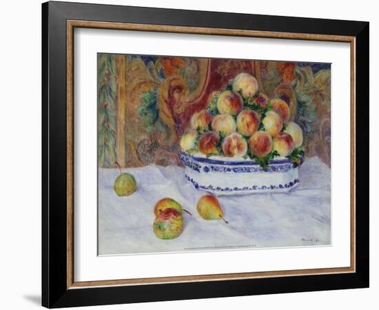 Still Life with Peaches, 1881-Pierre-Auguste Renoir-Framed Art Print