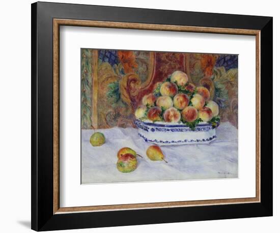 Still Life with Peaches, 1881-Pierre-Auguste Renoir-Framed Giclee Print